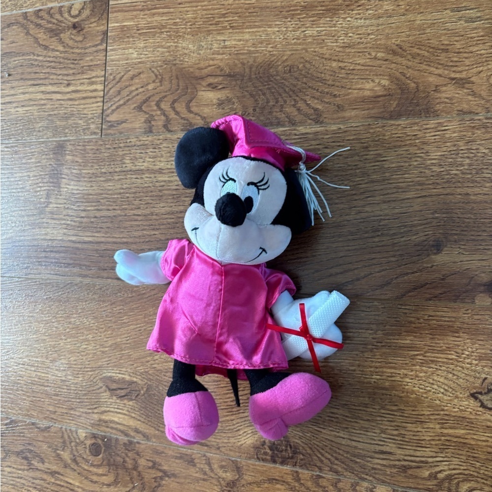 Disney Minnie Mouse Pink Graduation Plush
